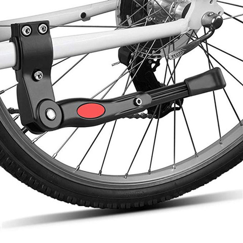 1 Uds negro/blanco ajustable MTB bicicleta de carretera soporte de aparcamiento de bicicleta de montaña de apoyo caballete lateral pie Brace ► Foto 1/6