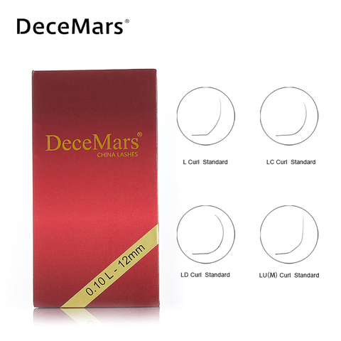 DeceMars-extensiones de pestaña de visón, Color marrón, 8-15mm, LC LD LU M ► Foto 1/6