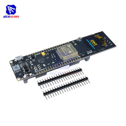 ESP-32 ESP32 ESP8266 0,96 pulgadas pantalla OLED de 18650 batería de litio inalámbrico WiFi Bluetooth escudo Placa de desarrollo CP2102 módulo ► Foto 1/6