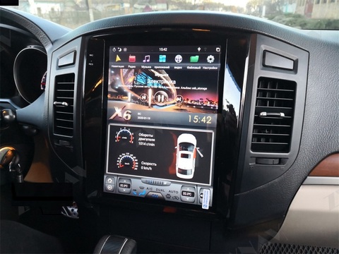 Tesla Multimedia pantalla PX6 Android 9,0 reproductor de Radio para coche para MITSUBISHI PAJERO V97 V93 Shogun Montero GPS para coche de navegación CARPLAY ► Foto 1/6