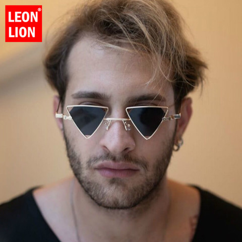 LeonLion-Gafas De Sol Retro Para hombre y mujer, lentes De marca De lujo, De estilo Vintage, con espejo ► Foto 1/6