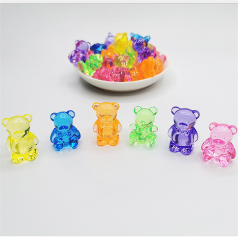 Juego acrílico con forma de oso, accesorios para juegos de mesa, 27X35mm, 5 piezas ► Foto 1/6