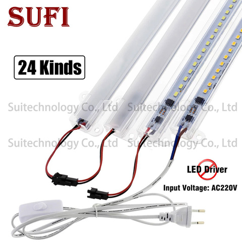 Tubos LED fluorescentes de ahorro de energía, barra de luz LED de alto brillo, 20cm, 30cm, 40cm, 50cm, 60cm, AC 220V, 5 uds. ► Foto 1/6