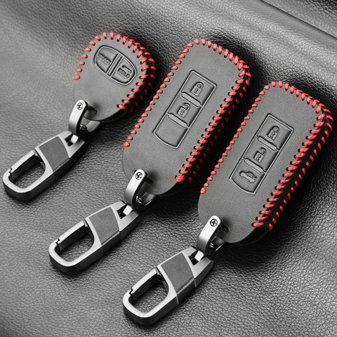 Funda de cuero para llave de coche set fob para MITSUBISHI OUTLANDER Lancer EX ASX colt Grandis Pajero sport protección de llave remota ► Foto 1/5