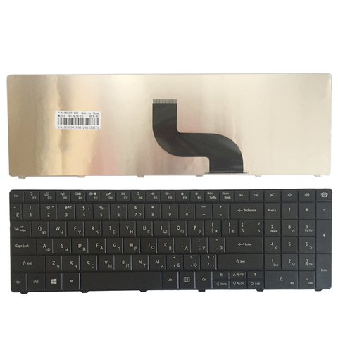 Teclado ruso para portátil Packard Bell NE71B Q5WTC Z5WT1 V5WT2 Z5WT3 Z5WTC F4036 LE EG70 EG70BZ, negro ► Foto 1/5