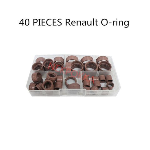 Junta de sellado de tubo de aire acondicionado, anillo de goma para Renault, sello o-ring para Renault a/c, 40 piezas, envío gratis ► Foto 1/1