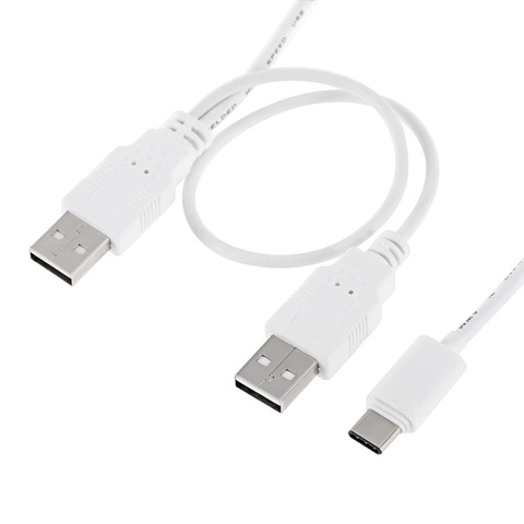 USB-C tipo de Cable de extensión C extensor de Cable USB-C A USB de potencia Extra datos Y Cable para teléfono celular Y disco duro USB Cable de tipo C ► Foto 1/6