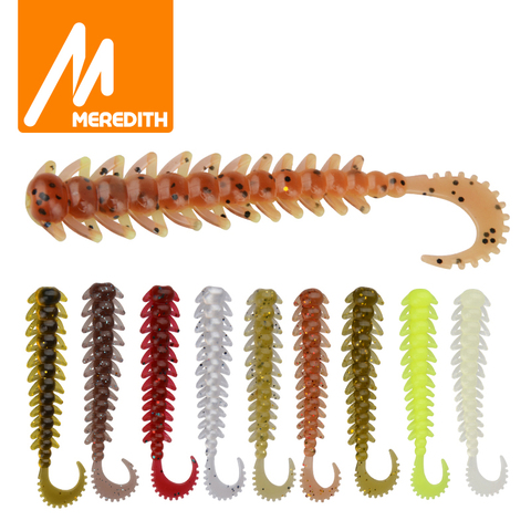 Pesca MEREDITH atraer 75mm 20 piezas Bugsy cebos blandos para pesca japonesa bajo cebo Artificial cebos blandos para pesca, Tacke ► Foto 1/6