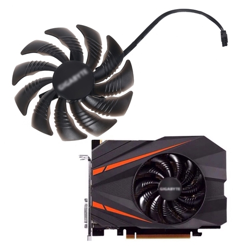 4Pin ventilador de enfriamiento de la tarjeta gráfica PLD09210S12HH T129215SU GTX1060/1080/1070 GPU enfriador de ventilador para Gigabyte GTX1080 M5TB ► Foto 1/6