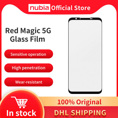 Nubia-Película de vidrio Original RedMagic 5G, protector de pantalla completa para teléfono, película de vidrio negra Nubia RedMagic 5S, venta al por mayor ► Foto 1/6