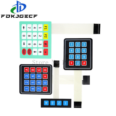 1*4*3*4 4*4 4*5 matriz Array/matriz de teclado 16 clave interruptor de membrana teclado para arduino 1x4 3x4 4x4 4x5 ► Foto 1/5