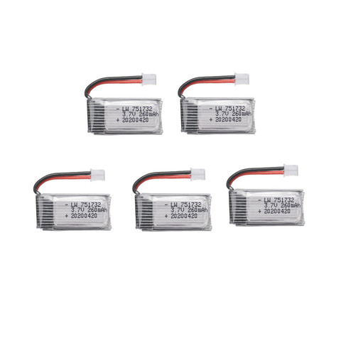 Batería Lipo de 3,7 V, 260mAh para H36 Eachine E010 E011 E012 E013 Furibee F36, piezas de cuadricóptero de control remoto, 3,7 v, 1 uds. A 10 uds. ► Foto 1/4