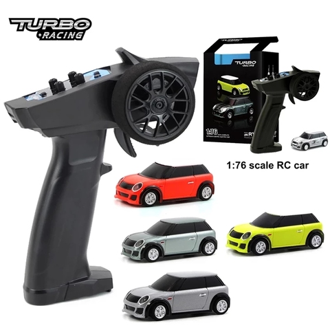 Turbo Racing 1:76 RC Mini coche completa proporcional al por mayor eléctrico carrera coche RTR Kit de coche de Control remoto juguetes para niños y adultos ► Foto 1/6