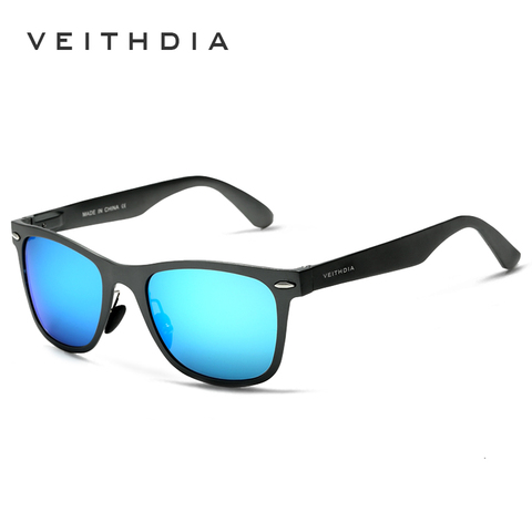 VEITHDIA-gafas de sol de aluminio y magnesio para hombre y mujer, lentes con espejo, accesorios para hombre y mujer ► Foto 1/6