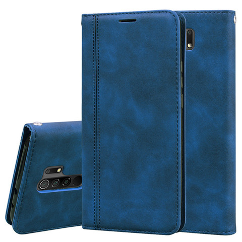 Para Xiaomi Redmi 9 Funda con tapa magnética de lujo para Redmi 9 Funda redmi9 Funda de cuero con cartera para Redmi 9 Coque Fundas ► Foto 1/6