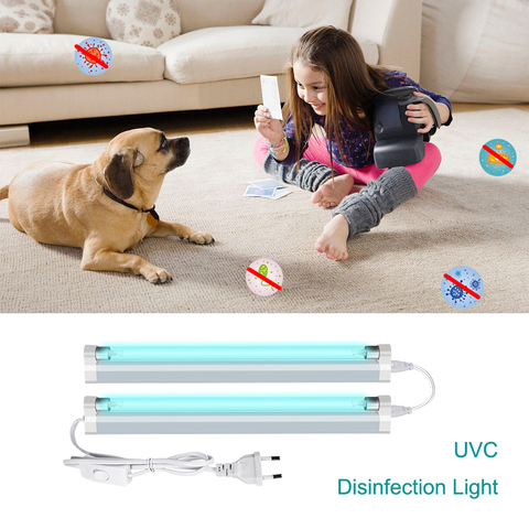 OZONO UV esterilizador UVC desinfección luz bactericida lámpara ultravioleta cuarzo germicida 110V/220V 6W 8W T5 ► Foto 1/1