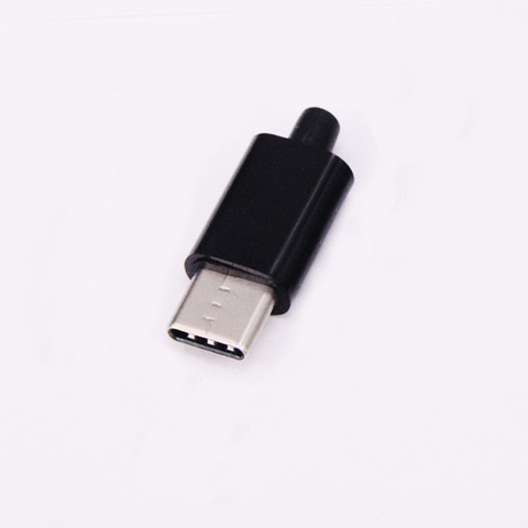Mirco-conectores USB tipo C, conector trasero macho, de 4 pines terminales eléctricos, 5 uds./10 Uds. ► Foto 1/5