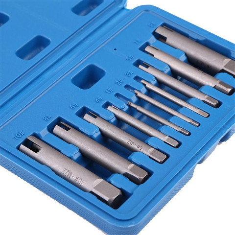 Extractor de tornillo dañado, 10 Uds., brocas, tuerca, removedor de perno, juego de Extractor de tornillo roto, Kit de extracción de tornillo ► Foto 1/6