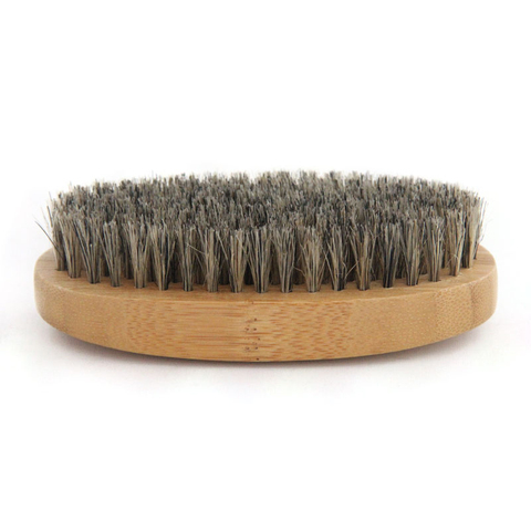 2022 nuevo cepillo Natural de barba Hemu para hombres, masaje facial de bambú que hace maravillas para peinar barbas y bigotes ► Foto 1/6