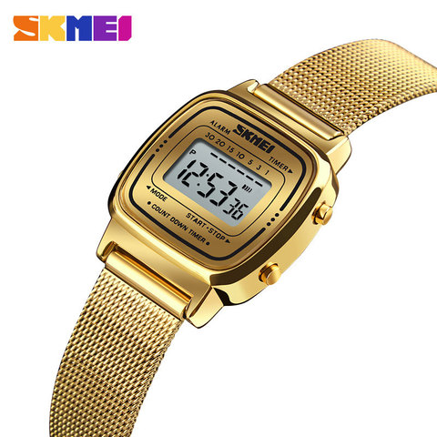 SKMEI reloj de deporte de moda reloj de las mujeres de las marcas de lujo 3Bar impermeable relojes de alarma de reloj Digital Reloj Feminino 1252 ► Foto 1/6