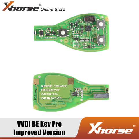 Xhorse-Versión mejorada VVDI BE Key Pro, 315MHZ/433MHZ, obtener 1 ficha gratuita para herramienta VVDI MB ► Foto 1/5