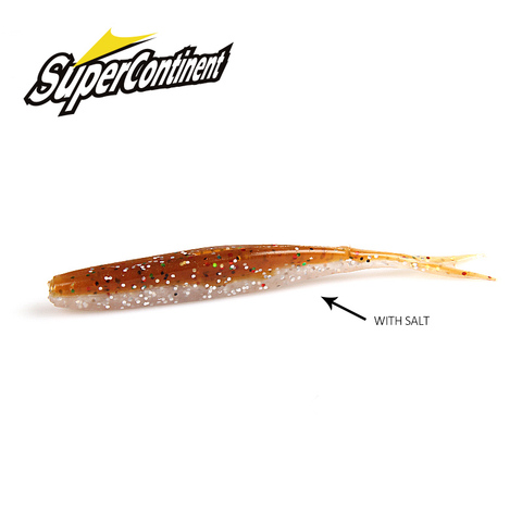 2022 nuevo supercontinente HP MiNNOW pequeño suave calamar cola de pescado 75mm camino suave cebo 1,8g 15 Uds la tentación de la horquilla cola cebo blando ► Foto 1/5