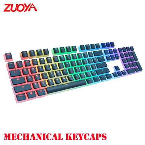 ZUOYA-teclas PBT de doble disparo con pudín, juego de llaves con extractor de llaves para teclado mecánico Cherry MX DIY ► Foto 1/6