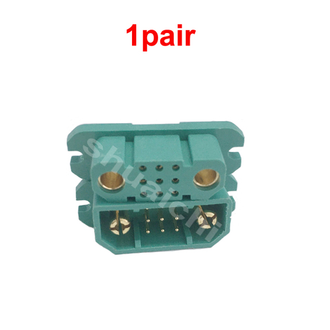 Conector rápido MPX 9 + 2, 1 par, conector macho hembra de 9 pines y 7W con fuente de alimentación para modelo de Avión RC, pieza de ala fija FPV ► Foto 1/6