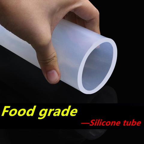 1M de grado de alimentos transparente manguera de goma de silicona 1 2 3 4 5 6 7 8 9 10 11 12 14 16 18 25 32 50mm sobredosis tubo Flexible de silicona ► Foto 1/5