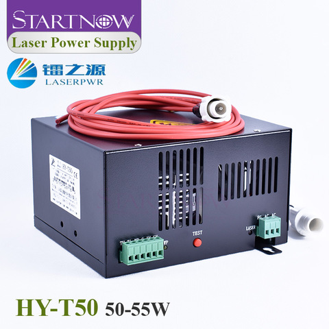 Fuente de alimentación láser CO2 de HY-T50, generador de 110V y 220V para tubo láser de 50W y 55W HY-50W Dispositivo de fuente de alimentación, máquina de corte láser HY 50W ► Foto 1/6