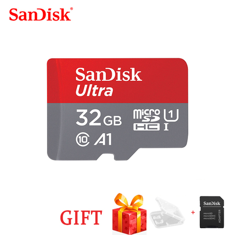 SanDisk-tarjeta de memoria Micro sd Clase 10 A1, tarjeta flash de 16GB, 32gb, 64GB, 128GB, 200GB, 256GB, 400GB, UHS-1 ► Foto 1/6