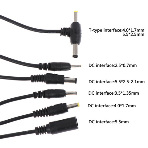 Nuevo adaptador, Cable de alimentación de salida, Cable de alimentación macho DC 2,5x0,7/3,5x1,35/4,0x1,7/5,5x2,1mm ► Foto 1/6