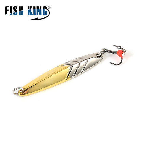 Pescado el rey invierno señuelo de pesca equilibradores para Bass/5/10/15g cebo Artificial duro plantilla cuchara de Metal hielo pesca accesorios Wobblers ► Foto 1/6