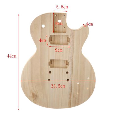 Cuerpo de guitarra eléctrica sin terminar hecho a mano barril de guitarra pulido madera de arce para pieza de repuesto de guitarra eléctrica ST ► Foto 1/6