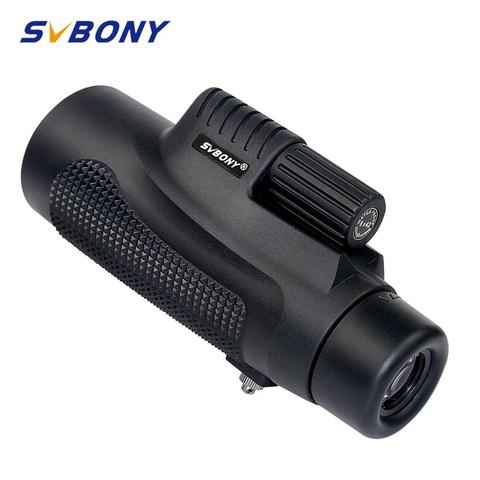 SVBONY-telescopio Monocular de enfoque manual, lentes de cristal BK7 prisma para caza, senderismo, observación de aves, binoculares impermeables F9116AB, 8x42 ► Foto 1/6