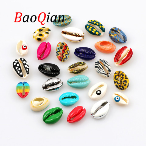 10 Uds Multicolor perlas naturales de concha Oval 10-20mm cuentas espaciadoras sueltas para joyería Diy collar de encanto pulsera accesorio ► Foto 1/1