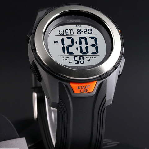 SKMEI-relojes deportivos para hombre, cronógrafo Digital con luz LED trasera, resistente al agua, envío rápido ► Foto 1/6