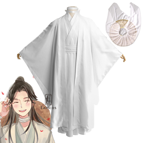 Anime Tian Guan Ci Fu Xie Lian pelucas de Cosplay de bambú sombrero trajes HanFu traje disfraces de Halloween ► Foto 1/6