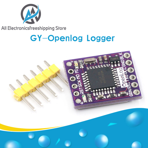 Registrador de datos en serie Openlog, grabador de datos de código abierto ATmega328, compatible con microSD para arduino, 1 Uds. ► Foto 1/6