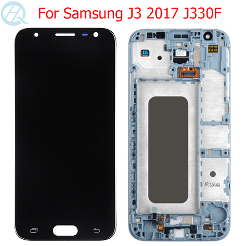 Pantalla LCD AMOLED Original para Samsung Galaxy J3 2017, con Marco, 5,0 