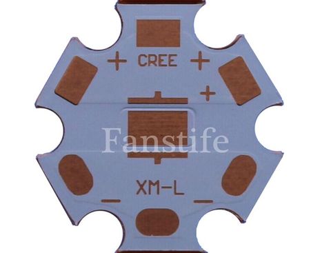 Placa Base de PCB de cobre, placa Base del disipador de calor para Cree XML XML2 XHP50 50smd LED, 1x16mm, 20mm ► Foto 1/3