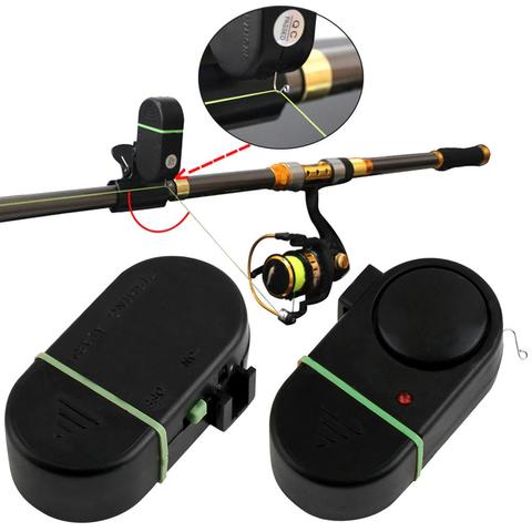 Electrónica portátil luz LED para pescar alarma punta de la varilla carpa noche de pesca luz Auto reconocimiento alarma mordedura de accesorios de pesca Fi ► Foto 1/6