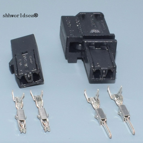 Shhworld-conector con cable de 2 pines para coche, conector con cola de cerdo 1J0973119 1J0973332 para Audi, VolksWagen, Skoda Octavia, Yeti, Seat ► Foto 1/6