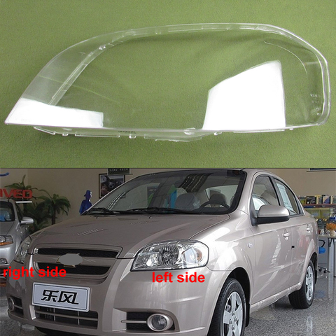 Pantalla transparente para lámpara carcasa de faro delantero, cubierta de cristal para Chevrolet Aveo 2006 2007 2008 ► Foto 1/6