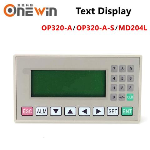 OP320-A OP320-A-S MD204L, pantalla de texto, compatible con xinjie V6.5, compatible con 232, 485, 422, puertos de comunicación ► Foto 1/6