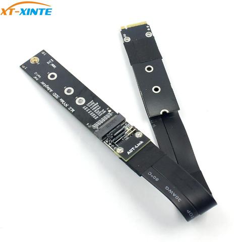 M.2 NVMe SSD unidad de estado sólido de extensión Cable Riser soporte de tarjeta M2 M clave PCI-E 3,0x4 4 pcie 4x de velocidad completa ADT 32G/bps R44SF ► Foto 1/6