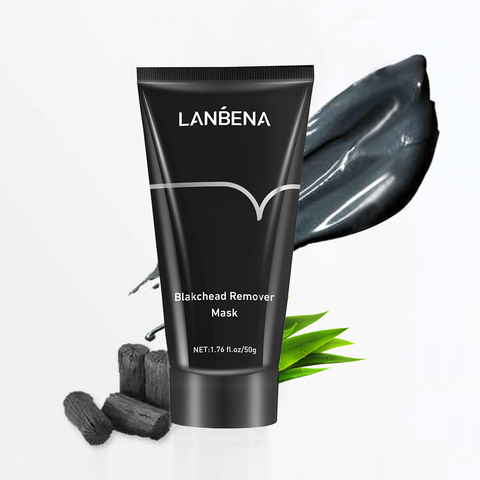 LANBENA máscara negra eliminador de espinillas de la nariz máscara negra facial cuidado barro acné tratamiento mascarilla Peel Off banda para poros de cuidado de la piel de Control de aceite ► Foto 1/6