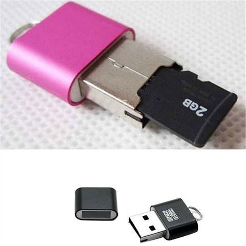 Mini USB portátil 2,0 Micro SD TF T-Flash tarjeta de memoria lector adaptador Flash unidad SD memoria Flash al por mayor ► Foto 1/6