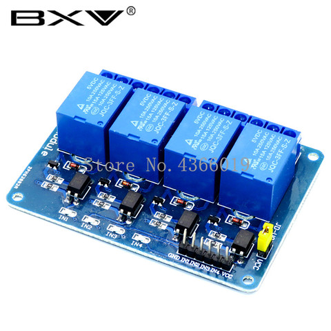 4 módulo de canal de relé Placa de desarrollo del microcontrolador tarjeta de expansión de relés apoyo AVR/51/foto módulo de canal de relé ► Foto 1/1