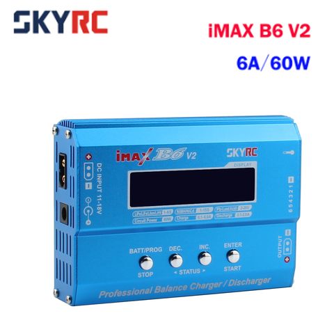 SKYRC iMAX B6AC V2 6A Lipo, cargador de batería de equilibrio, pantalla LCD para descargador de modelo de RC, batería, modo de reposición de carga ► Foto 1/6